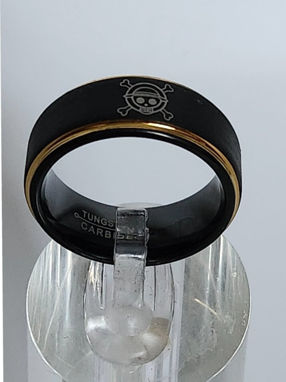 NEW Nanimerica Unisex Anime Strawhats "Skull" 18K Gold Plated Ring Size 6